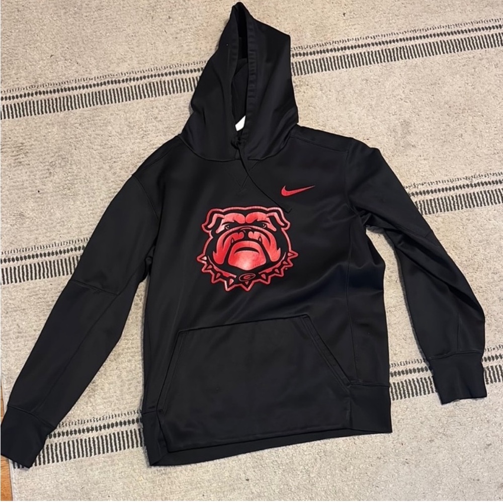 Nike Mens dri-fit a Georgia Bulldogs Hoodie- black- size M